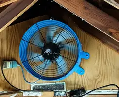 attic fan services with installed attic ventilation fan system in Atlanta, GA